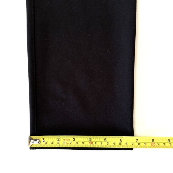 Quince Women’s Ultra-Stretch Ponte Knit Straight Leg Pant Black - Picture 9 of 11